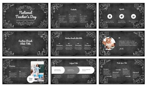 Teacher's Day Free Presentation Template - Google Slides and PowerPoint