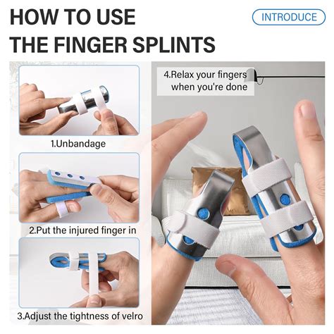 3pcs Finger Splint Finger Brace Finger Splints For Broken Finger