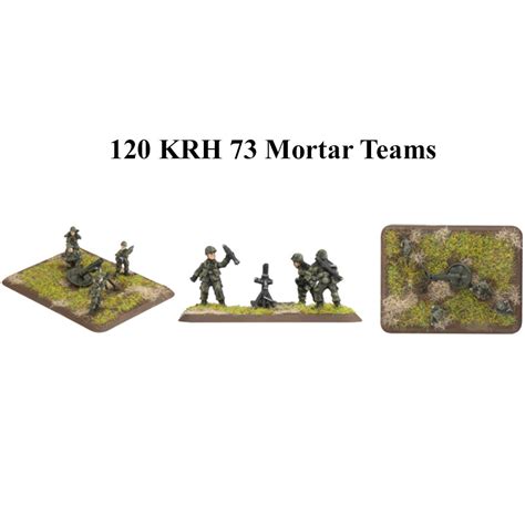 WWIII Team Yankee 81mm 120mm Mortar Platoons Tabletop Miniatures