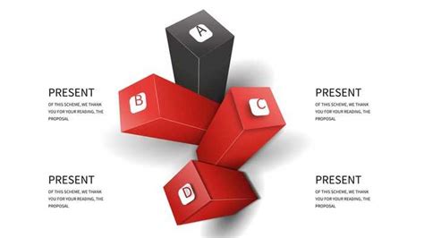 Group Of Red And Black Boxes Sitting On Top Each Other Powerpoint