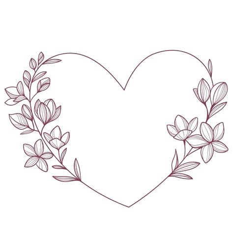 Free Printable Heart Flower Templates | Best Flower Site