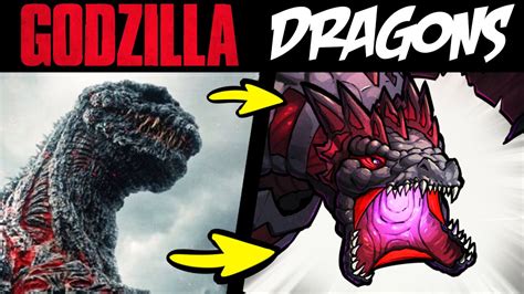 Godzilla Monsters As Dragons Lore And Speedpaint Youtube