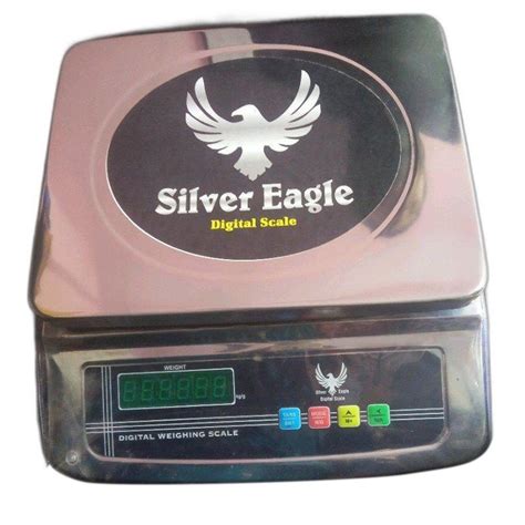 Stainless Steel Table Top Silver Eagle Digital Weighing Scale Capacity