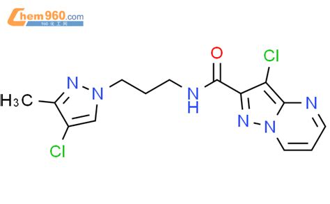 1005563 77 8 3 Chloro N 3 4 Chloro 3 Methyl 1H Pyrazol 1 Yl Propyl