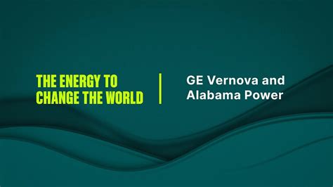 Ge Vernova And Alabama Power Transforming The Grid With Software Youtube