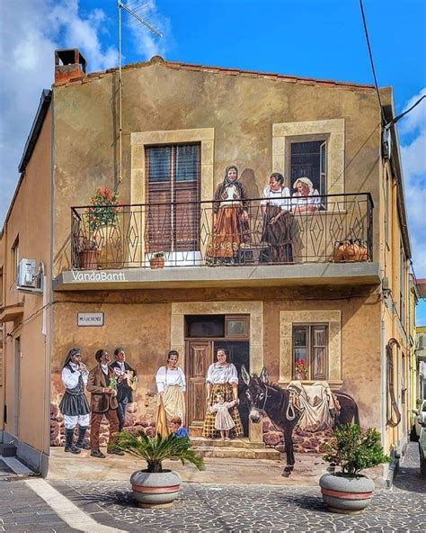 Beautiful Mural by Vanda Banti in Zeddiani, Sardinia in Italy | STREET ART UTOPIA