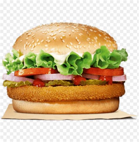 burger king veggie burger PNG image with transparent background | TOPpng