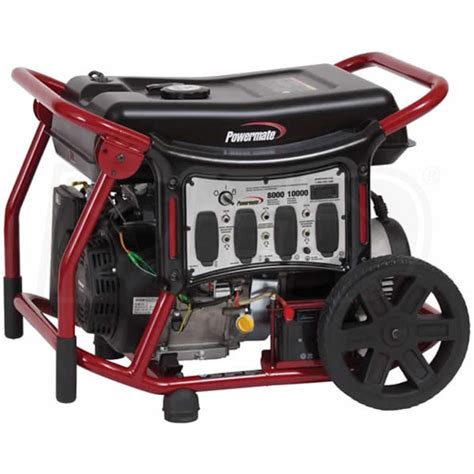 Powermate PM0148000 Wx Series 8000 Watt Electric Start Portable Generator