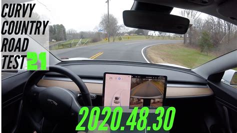 Tesla Autopilot 2020 48 30 Curvy Country Road Test 21 Model 3