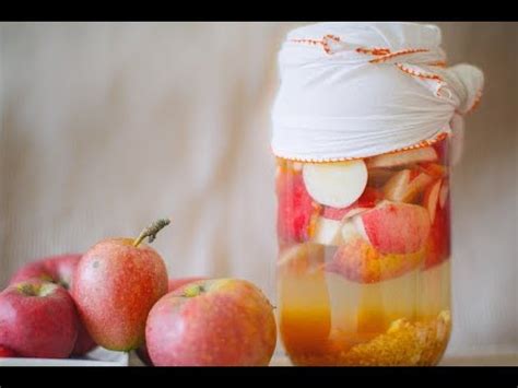 NASIL YAPILIR Doğal Ev Yapımı Elma Sirkesi Natural Home Made Apple