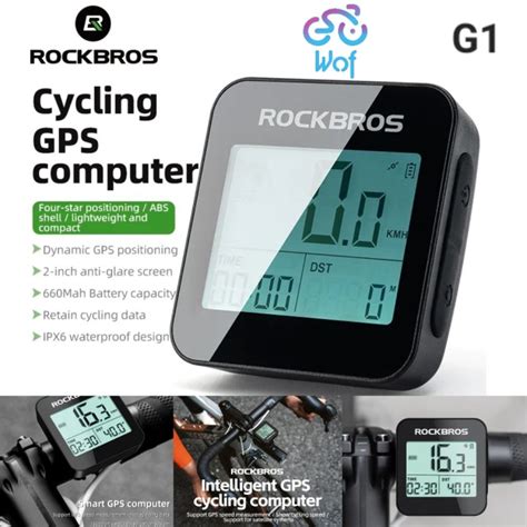 Rockbros G1 GPS Speedometer Wireless Computer Sepeda MTB Road Bike Odo