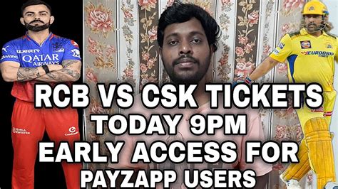 Rcb Vs Csk Tickets Rcb Vs Csk Tickets Sales How To Book Rcb Vs Csk