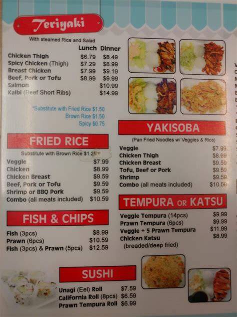 Menu At Kims Teriyaki Restaurant Port Orchard