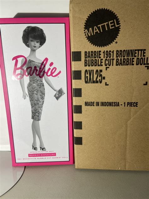 Mavin SILKSTONE REPRODUCTION 1961 BROWNETTE BUBBLE CUT BARBIE GXL25