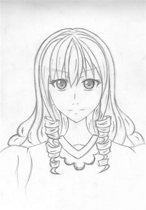 anime girl (curly hair style) by Naki-Ren on DeviantArt