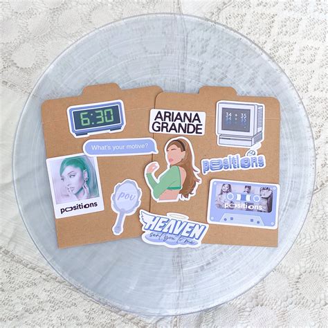 Ariana Grande Inspired Positions Sticker Pack Pc Bonus Etsy Canada