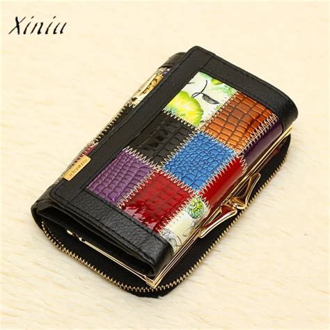 Buy Womens Leather Wallets Coin Pocket Female Clutch