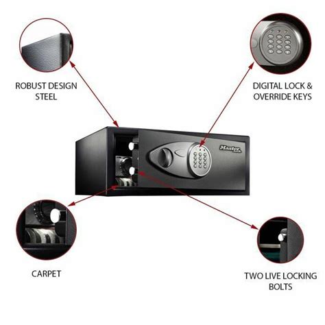 Master Lock Didelis Seifas Su El Kodine Spyna X Ml Modelis X Ml