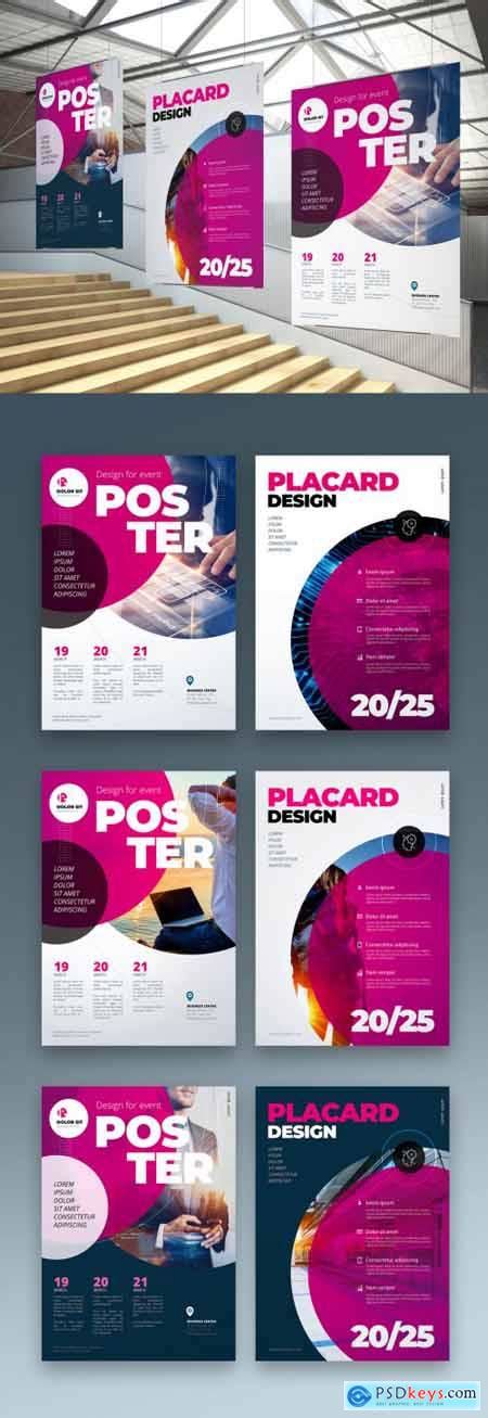 Business Poster Layout with Pink Circles 334853011 » Free Download Photoshop Vector Stock image ...