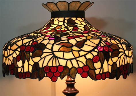 Chicago Mosaic Leaded Stained Glass Lamp Shade Cherry Tree Tiffany