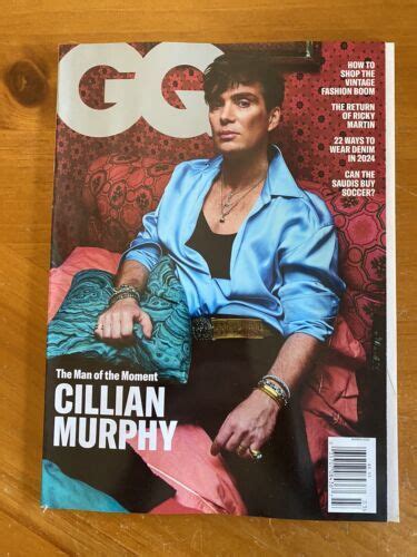 Gq Magazine Usa March Cillian Murphy Brand New Retail Free