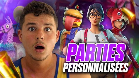 LIVE FORTNITE FR PARTIES PERSO DEFILE FIGHT JOUE AVEC MOI