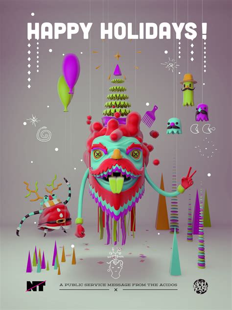 Happy Holidays Poster 2012 on Behance