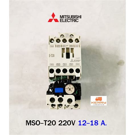 MITSUBISHI MSO T20 15A 12 18A 220V Magnetic Overload Shopee Thailand