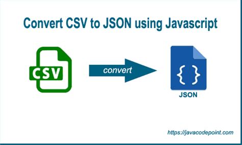 Convert Csv To Json Javascript 2025 Javacodepoint