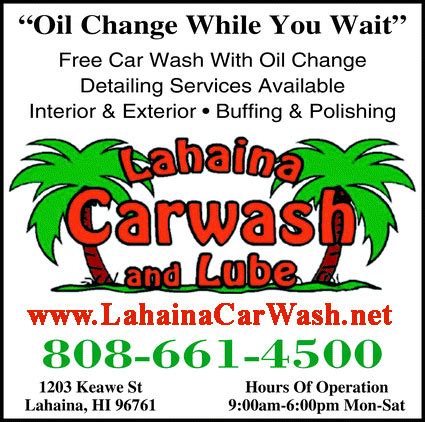 Lahaina Car Wash and Lube – Maui Hawaii