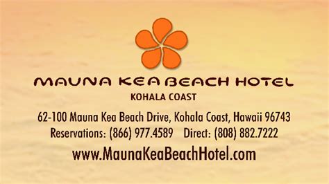 Mauna Kea Beach Hotel Hawaii Call 808 882 7222