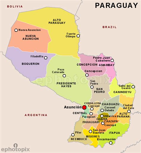 cool Map of Paraguay | South america travel, South america, Paraguay