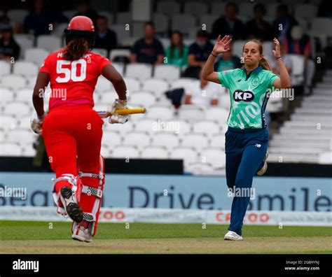 LONDON ENGLAND AUGUST 02 Tash Farrant Of Oval Invincibles Women