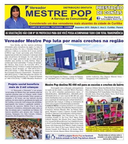 Presta O De Contas Vereador Mestre Pop By Mestre Pop Issuu