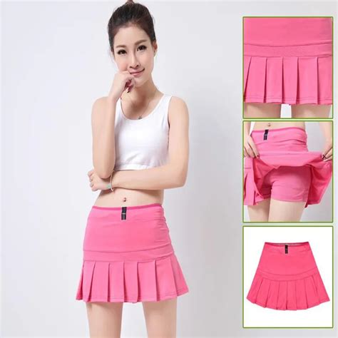 Shipping From Usa Sport Women S Skirts Tennis Skorts Badminton Skirts Running Short Feminino