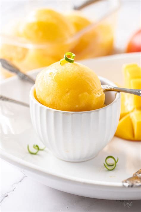 Easy Creamy Mango Sorbet Sugar Salt Magic