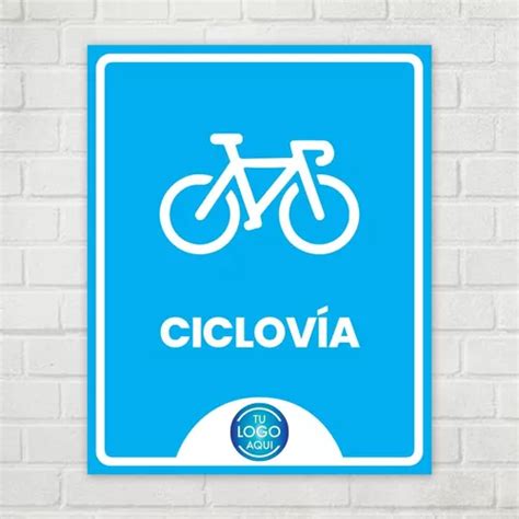 Señalamiento Personalizado 20x25cm Ciclovía Meses sin intereses