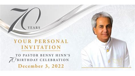 Pastor Benny Hinns 70th Birthday Celebration Benny Hinn Ministries