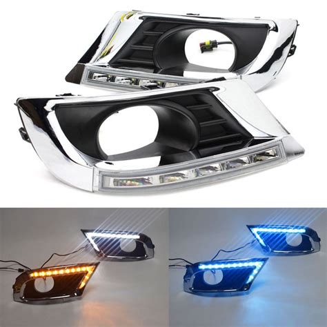 For Toyota Camry Drl Fog Lamp Car Led White Yellow Turn