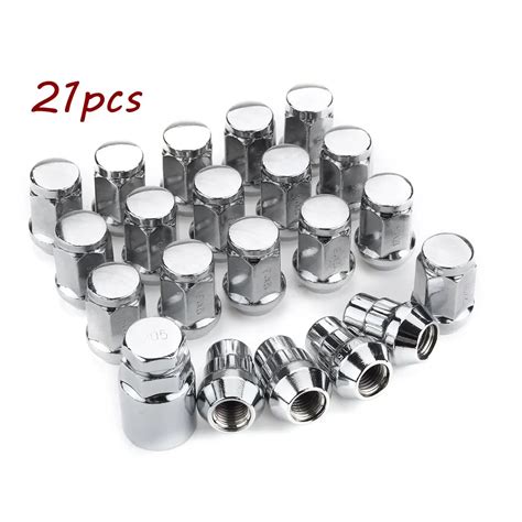 Pcs Set M X Alloy Car Wheel Locking Nuts Bolts Hex Taper For Ford