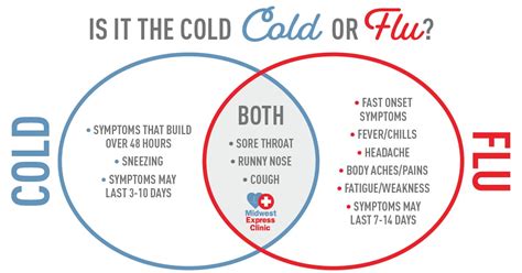 Cold Vs. Flu Symptoms: Know The Difference - Midwest Express Clinic