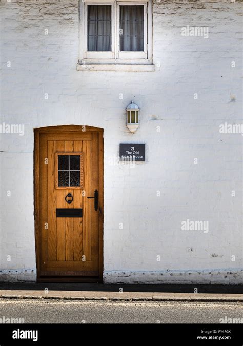 Door Detail High Street Billingshurst West Sussex Uk Stock Photo