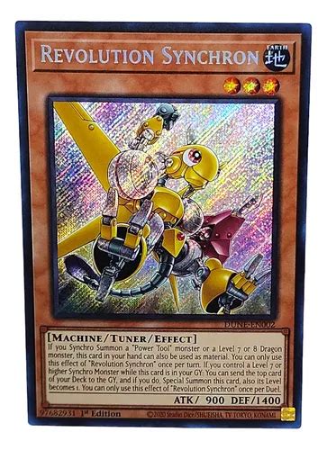 Revolution Synchron Yugioh Inglés Secret Rare Duelist Nexus Mercadolibre