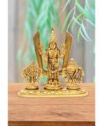 Buy Mangalam Handicrafts Boutique Gold Toned Lord Balaji With Shank And