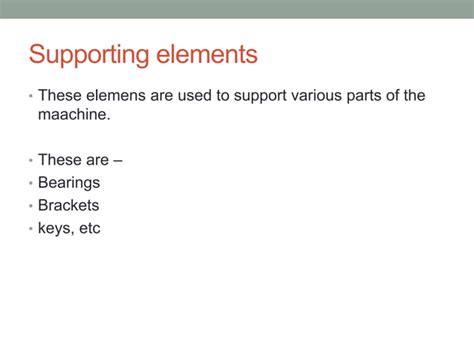 Machine elements | PPT