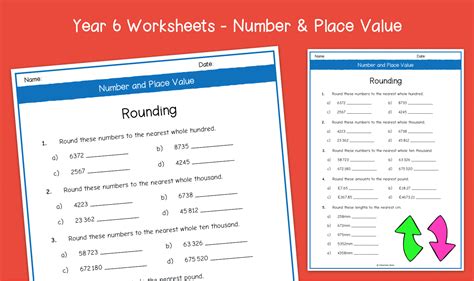 Year 6 Rounding Worksheets KS2 Number Place Value Primary