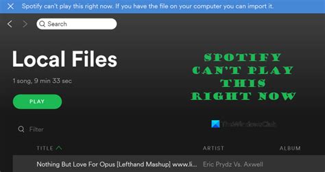 Fix Spotify Cant Play This Right Now Error On Windows Pc