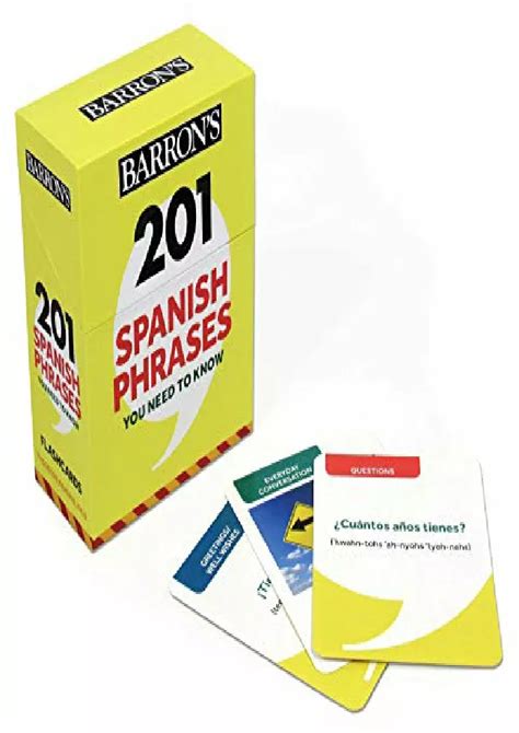 Ppt Pdf Read Spanish Phrases You Need To Know Flashcards Barron