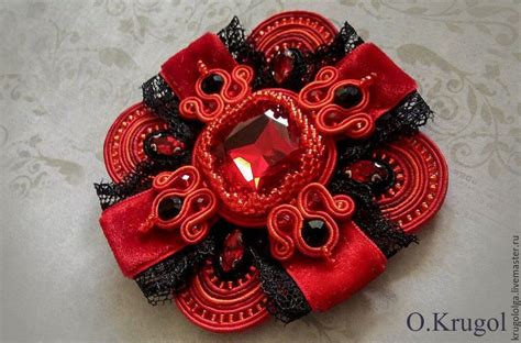 Купить Брошь - цветок - комбинированный, брошь, брошь ручной работы ...