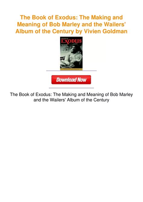 Ppt The Book Of Exodus The Making And Meaning Of Bob Marley And The